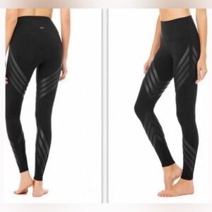 Alo Yoga High-Waist Airbrush Stripe Leggings Small